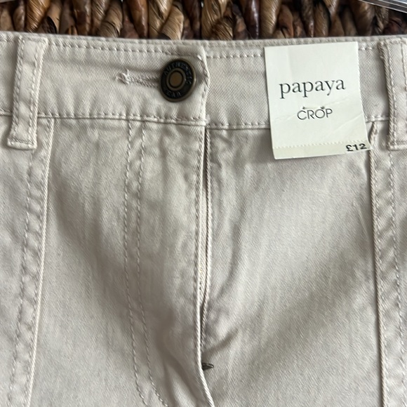 NWT Papaya crop stretch pants soft and comfy - Picture 2 of 8